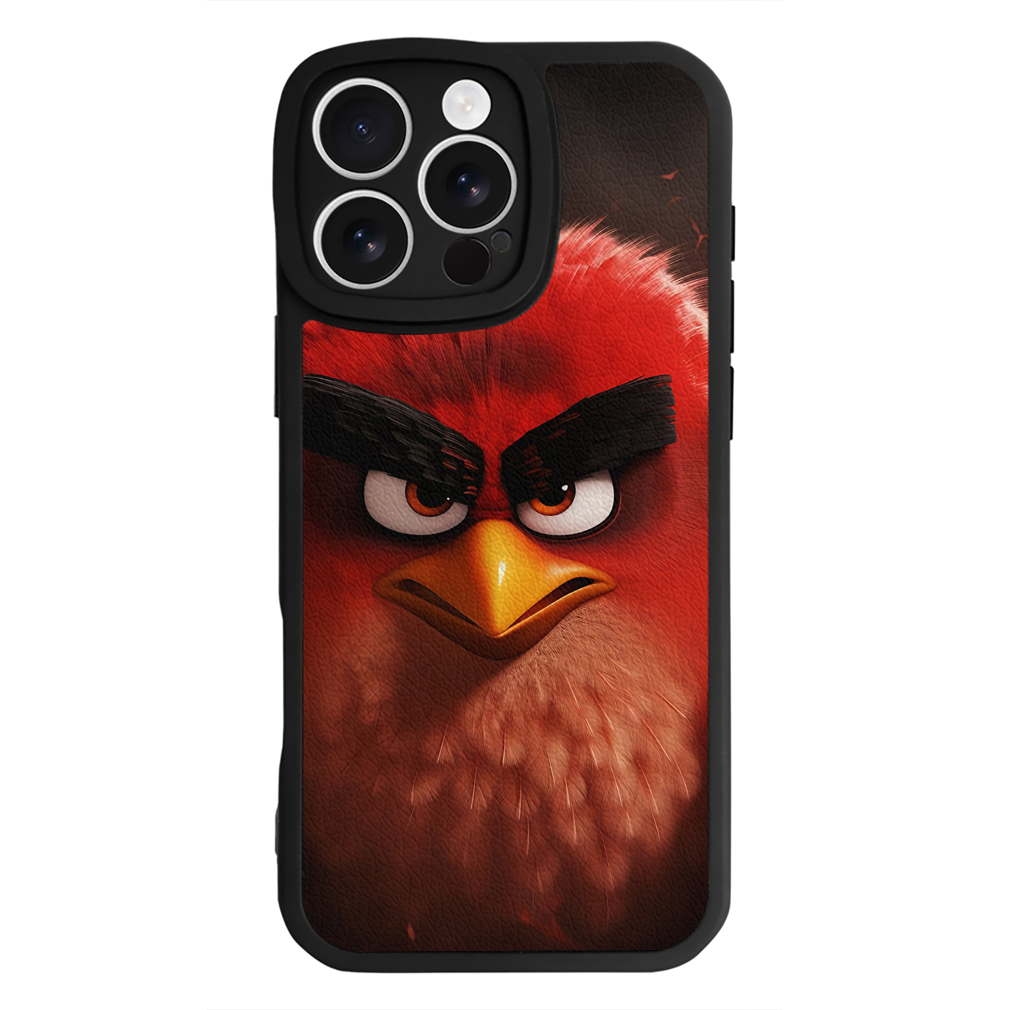 （画像用） Angry Birds アングリーバード 【iPhone 16シリーズ対応】シリコンスマホケース（レザー調） 材質：シリコン
